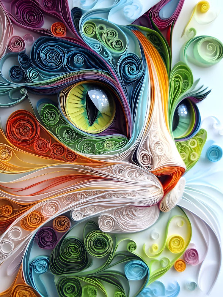 Quilling Cat 5