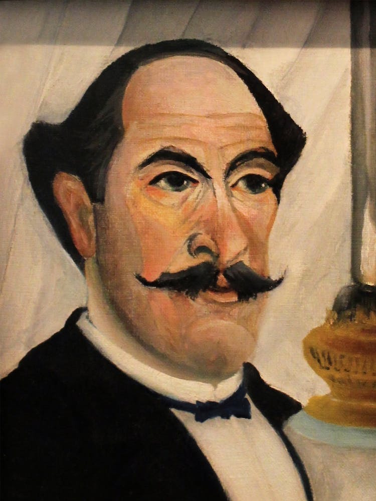 Autoportrait à la Lampe, Henri Rousseau