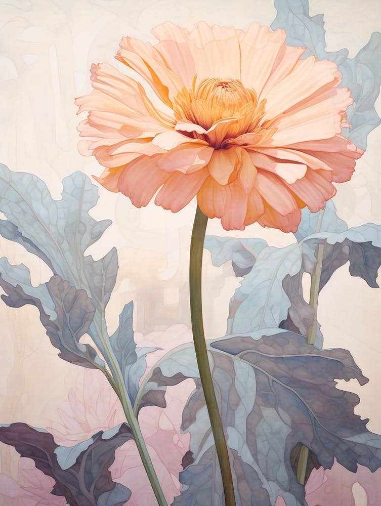 Florale Illustration Calendula 1
