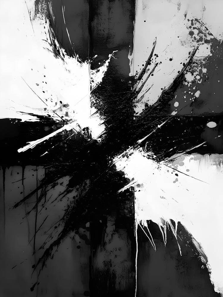 Black And White Cross