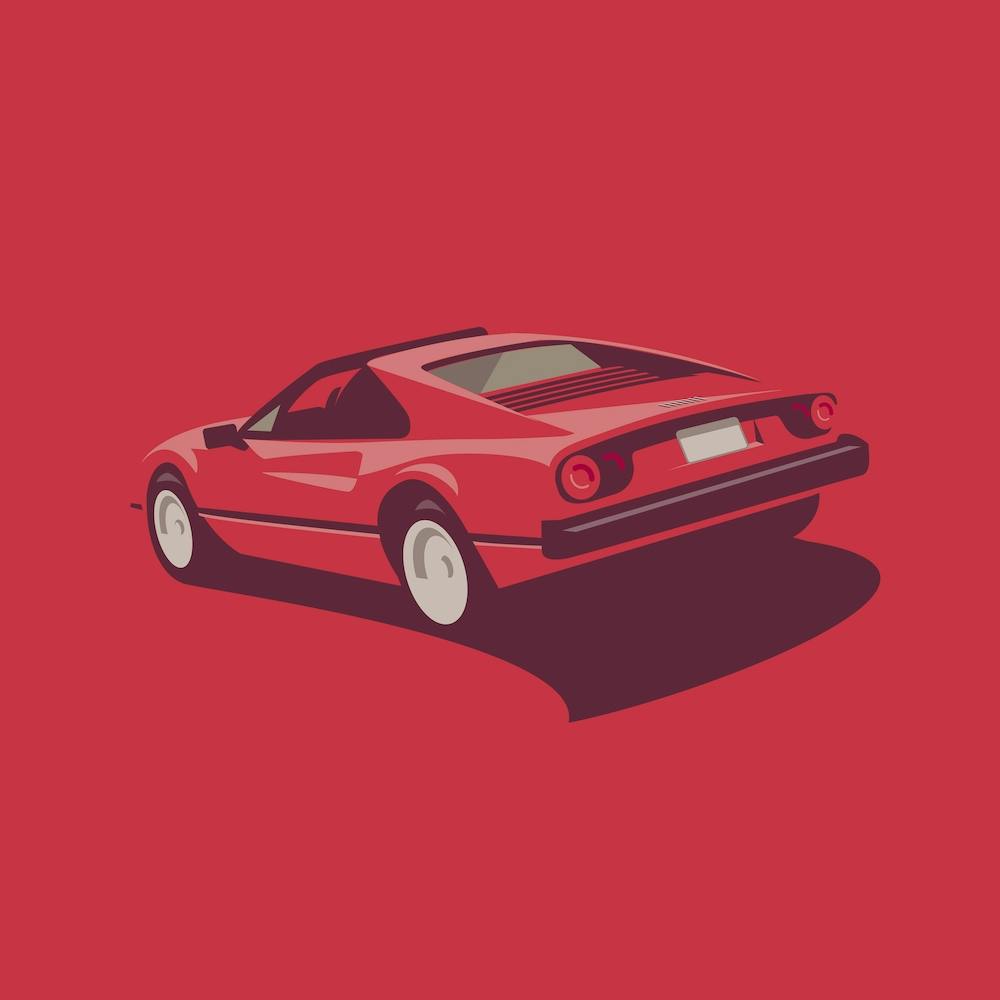 Magnums Ferrari Square