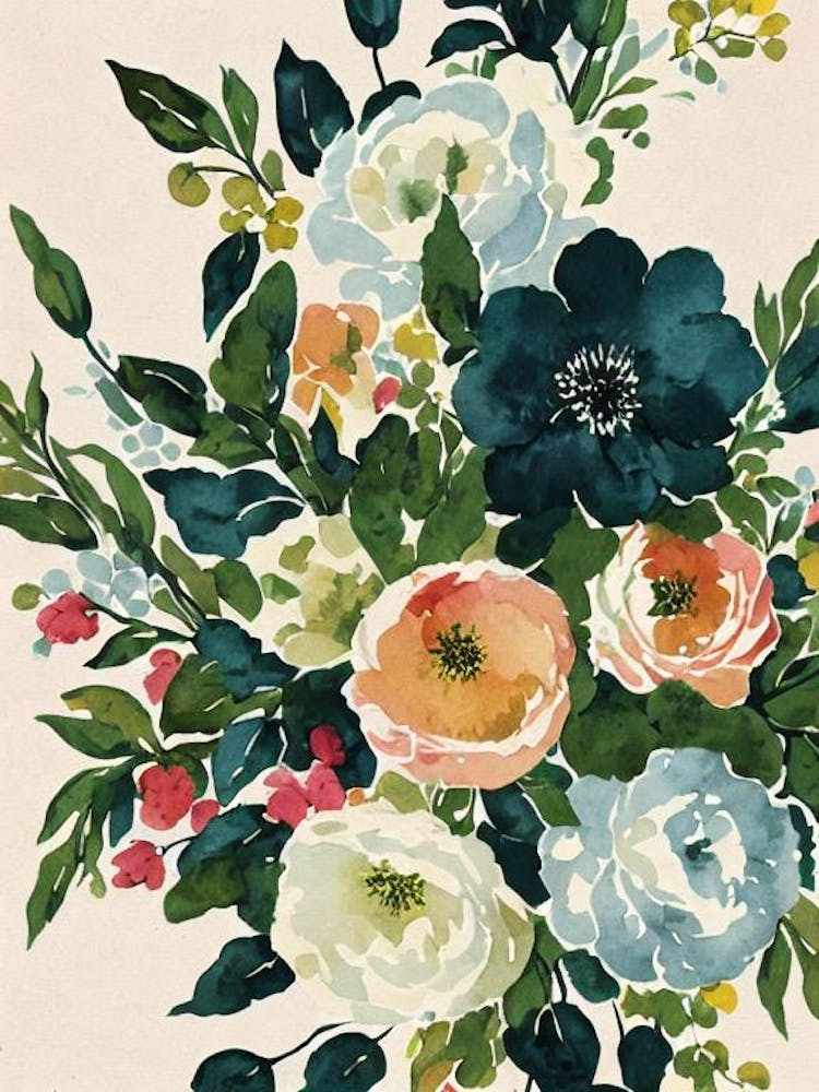 Sal Vintage Graphic Watercolour