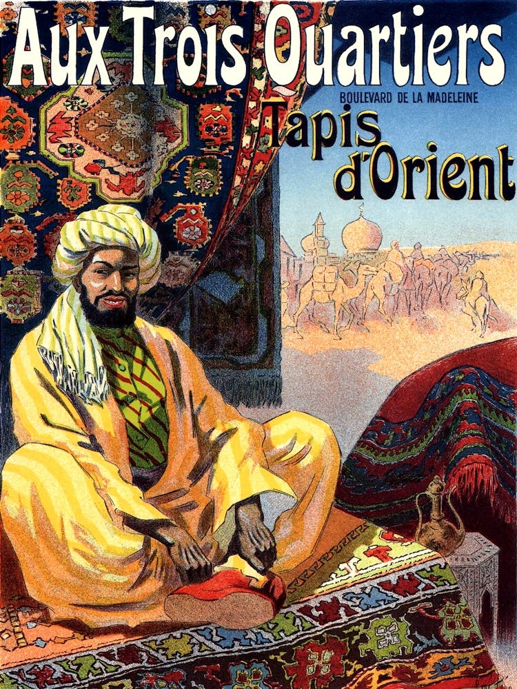 Orient Carpets Fair, Vintage Advertisement Poster
