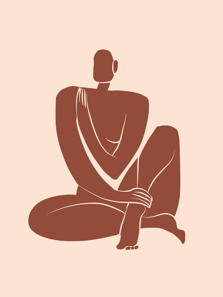 Large Size Nude In Terracotta