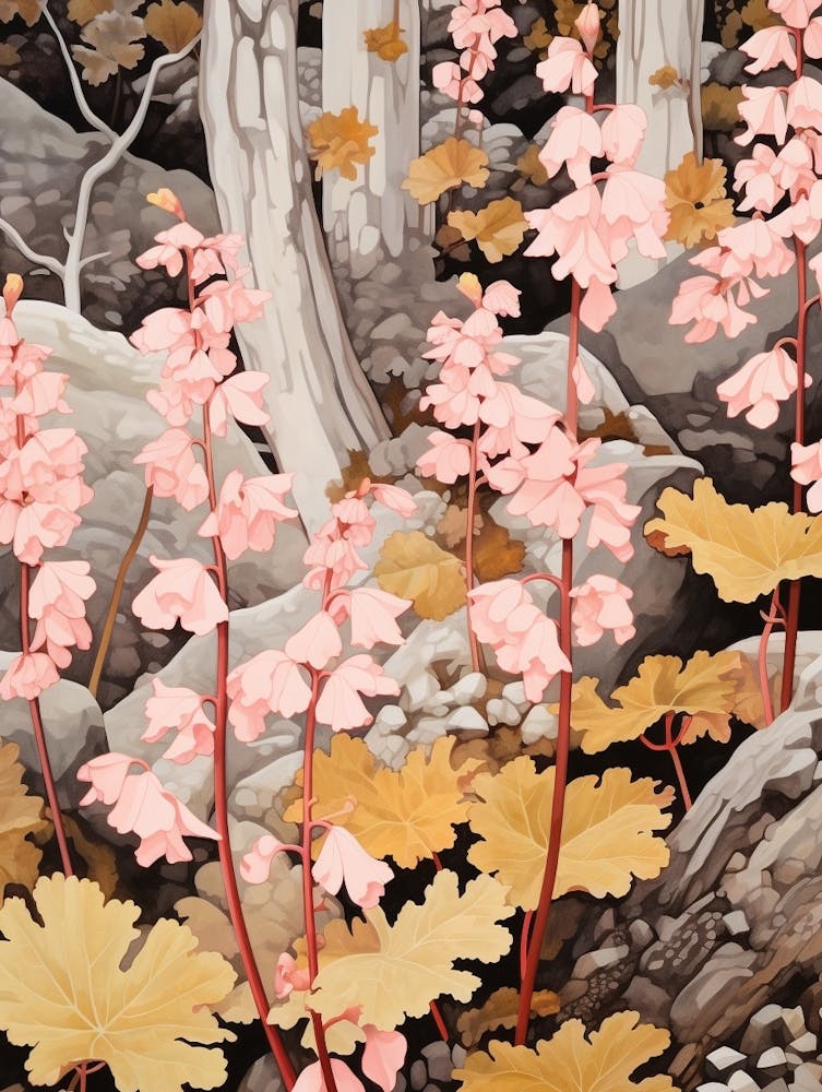 Coral Bells 3 Flower Painting