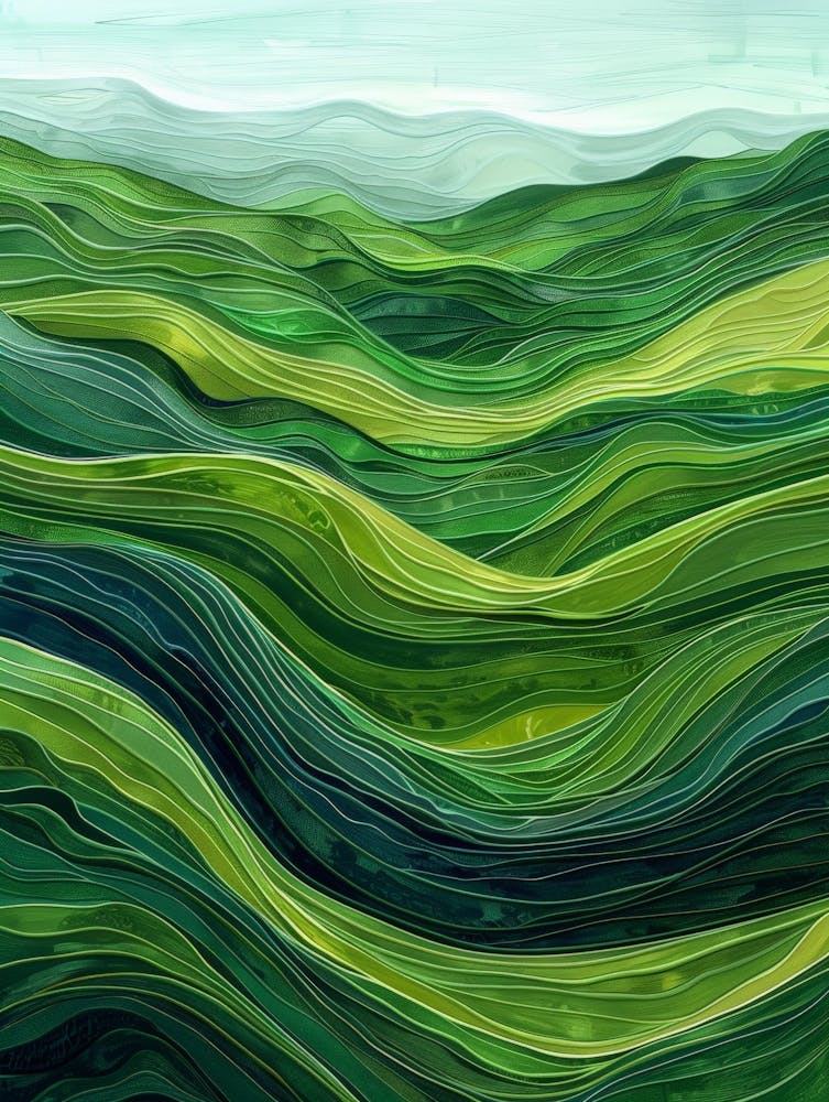 Green Hills Canvas Print