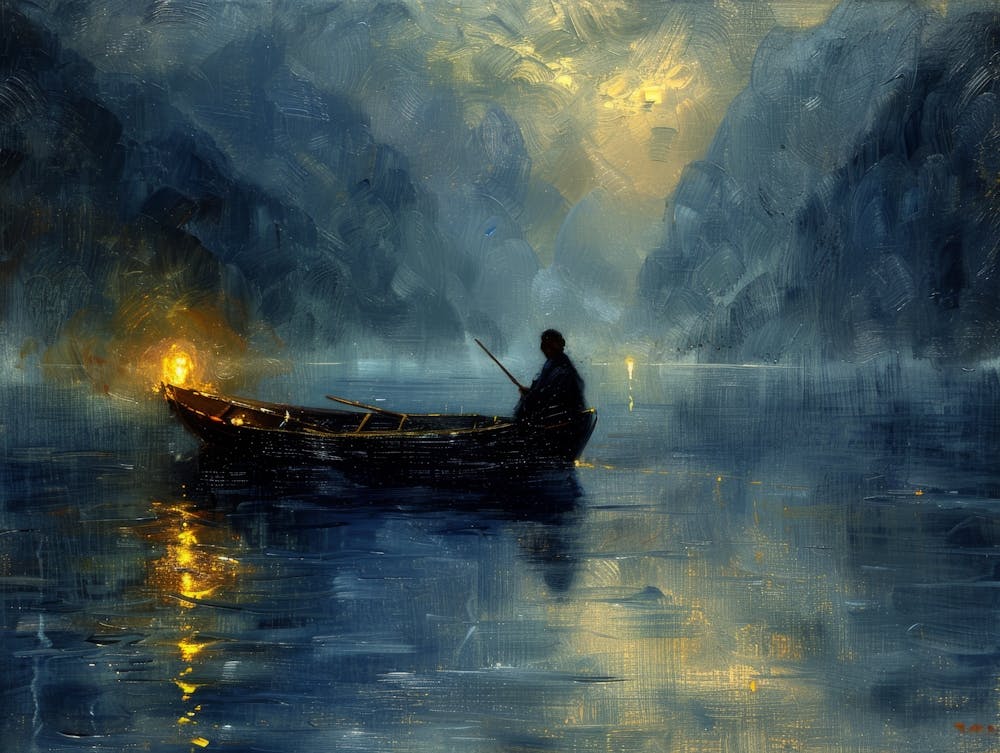 Man In A Boat 1