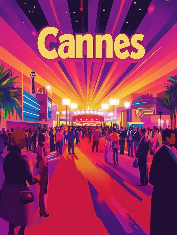 Aihrgdesign A 1970s Inspired Travel Poster For Cannes 1