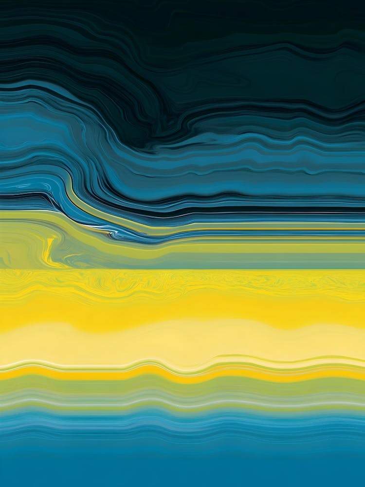 Abstract - Blue And Yellow