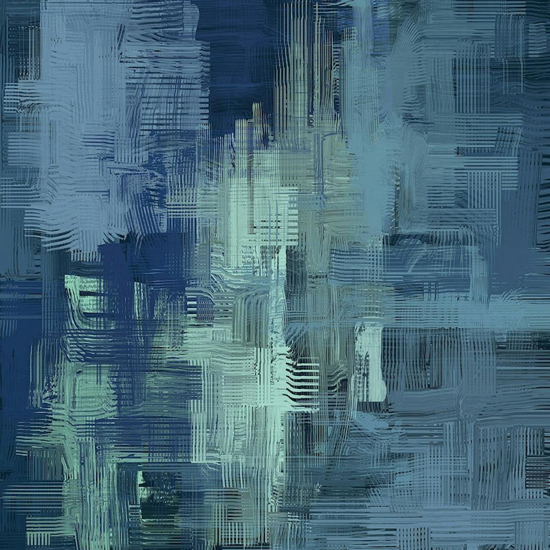 Abstrait - Peinture abstraite bleue