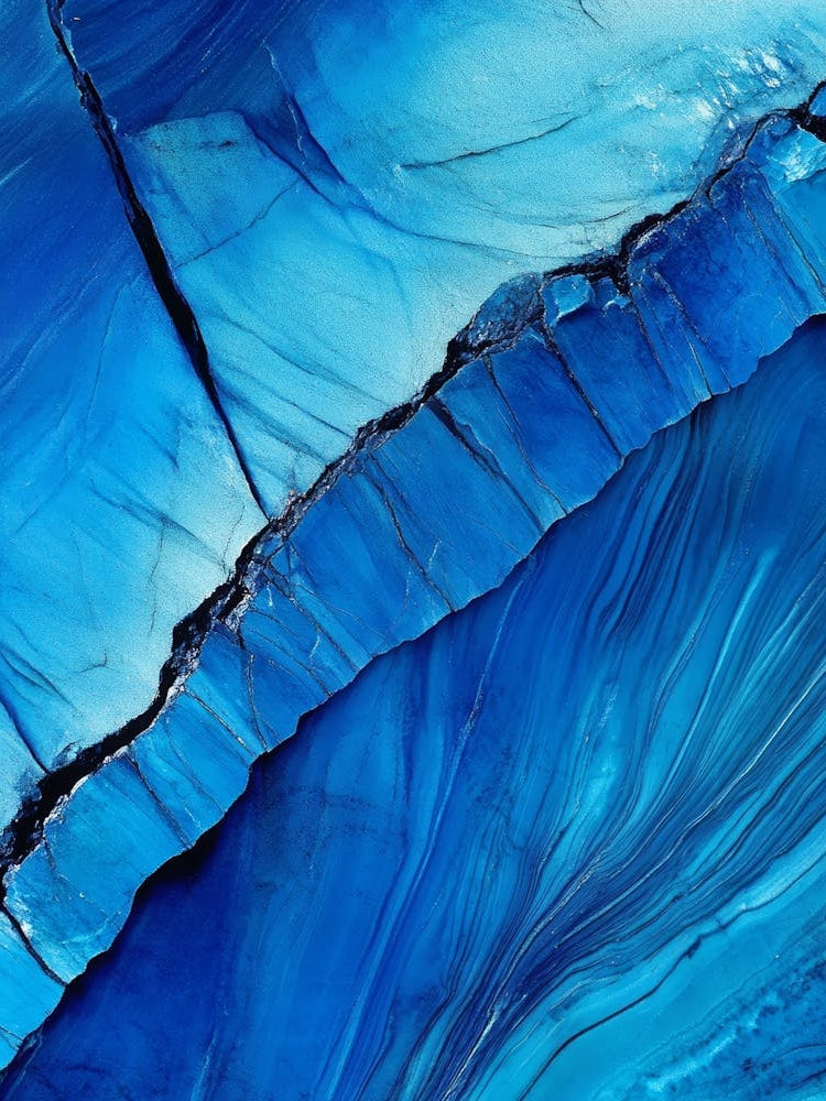 Abstract Blue Painting Art