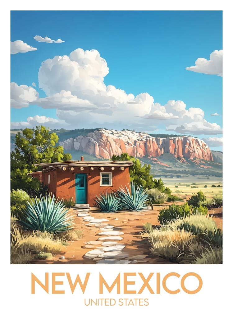 Affiche de voyage New Mexico