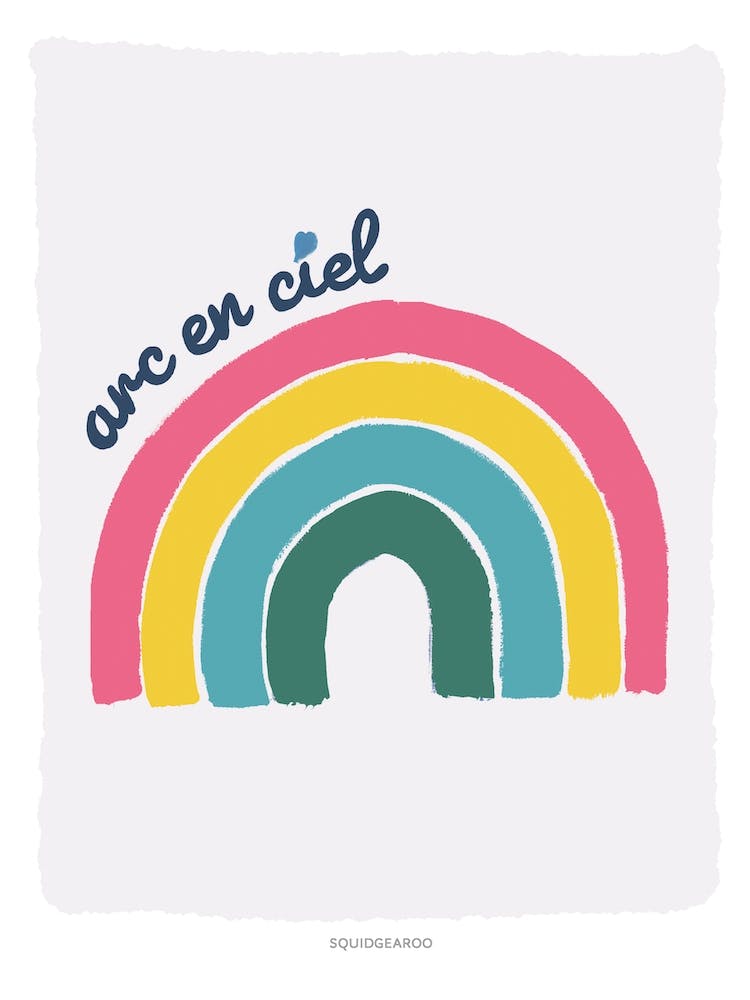 Rainbow In Raspberry And Mustard