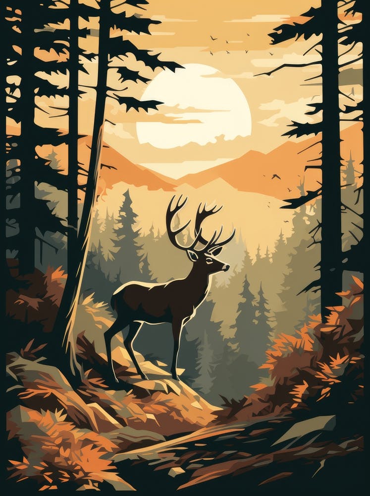 Deer In The Forest