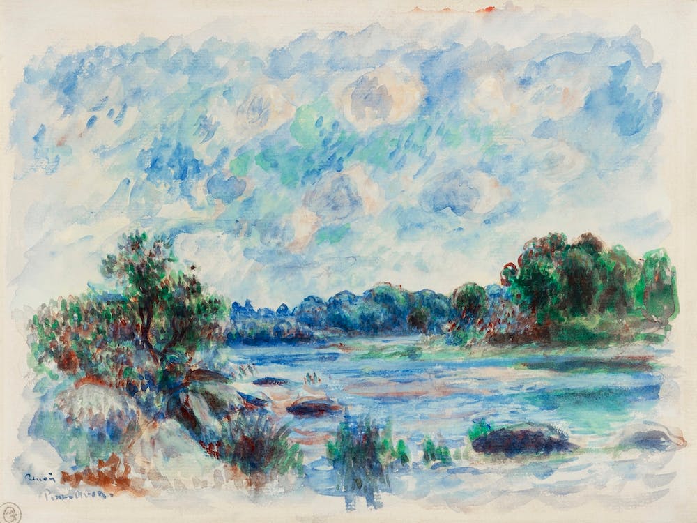 Landscape At Pont–Aven (1892), Pierre Auguste Renoir