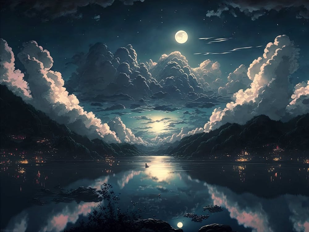 Clair de Lune Sur Le Lac