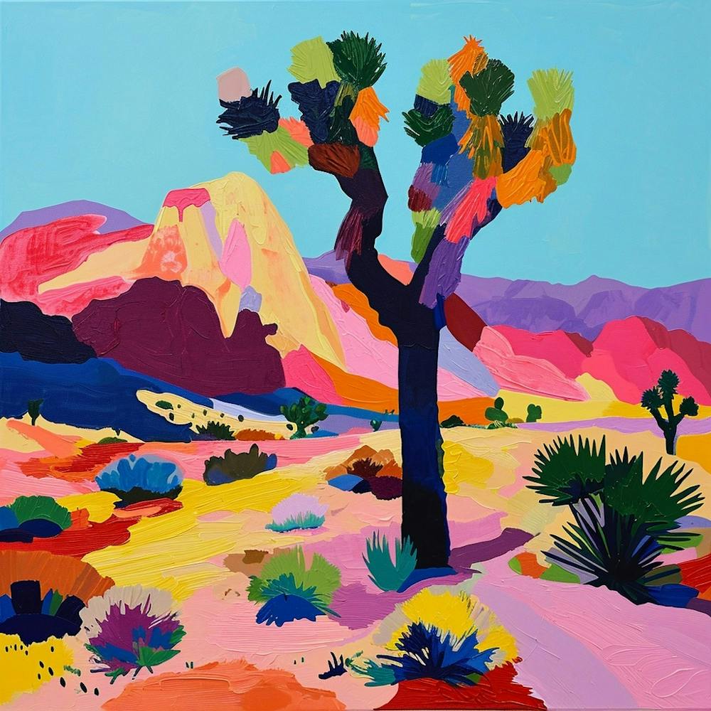 Colourful Abstract Joshua Tree National Park Usa 1