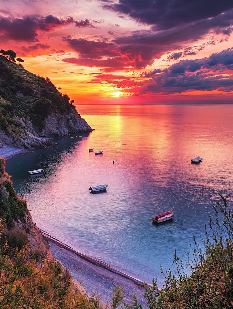 Coucher De Soleil En Sicile 2