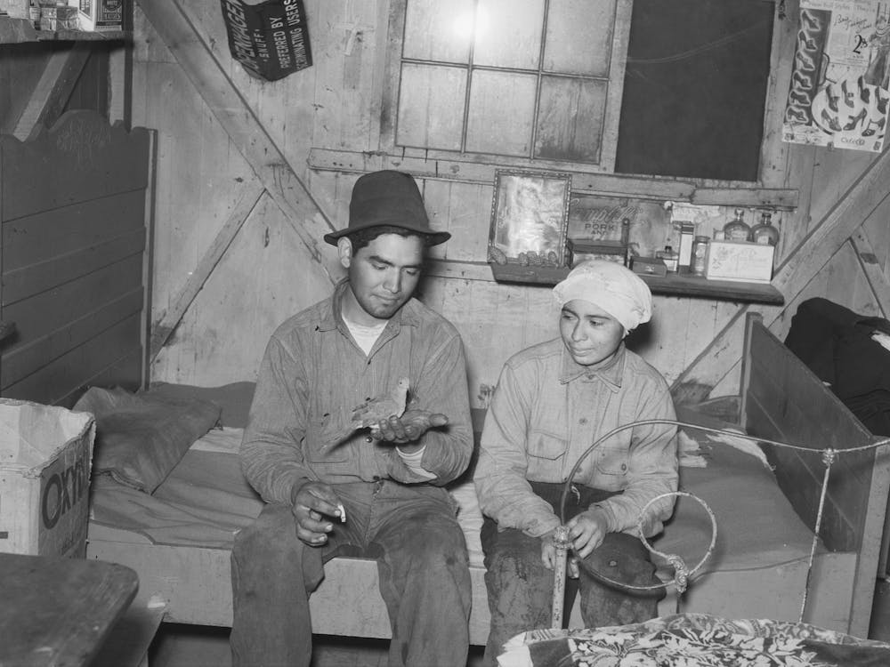 Newly Married Mexican Couple, Beet Workers Near Crookston, Minnesota By Russell Lee