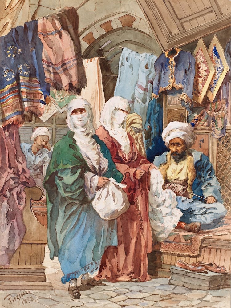 The Silk Bazaar, Amadeo Preziosi