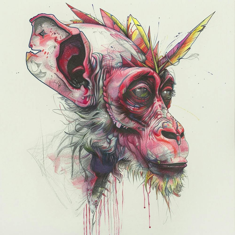 Singe Licorne