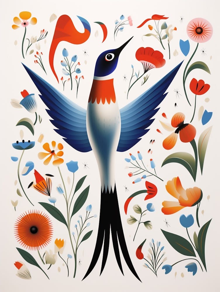 Scandinavian Bird Illustration Common Tern 2