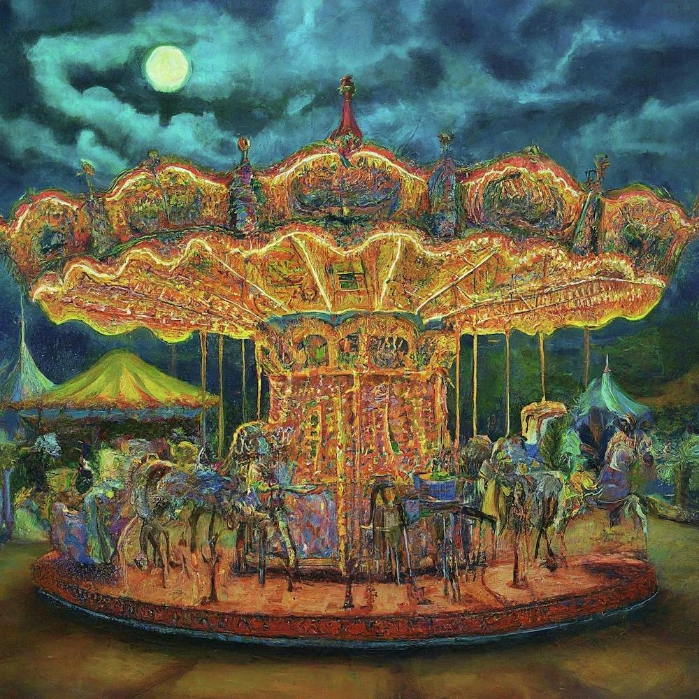 The Dark Carousel Art Print by Asabaal – Fy!