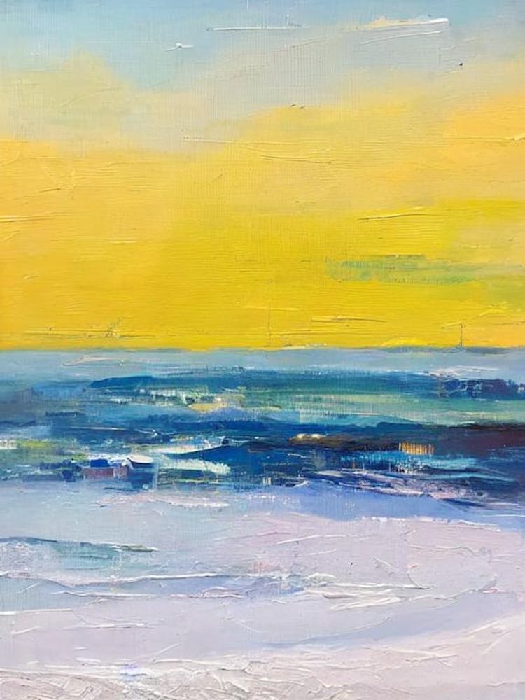 Brighton Beach, East Sussex Bright Abstract