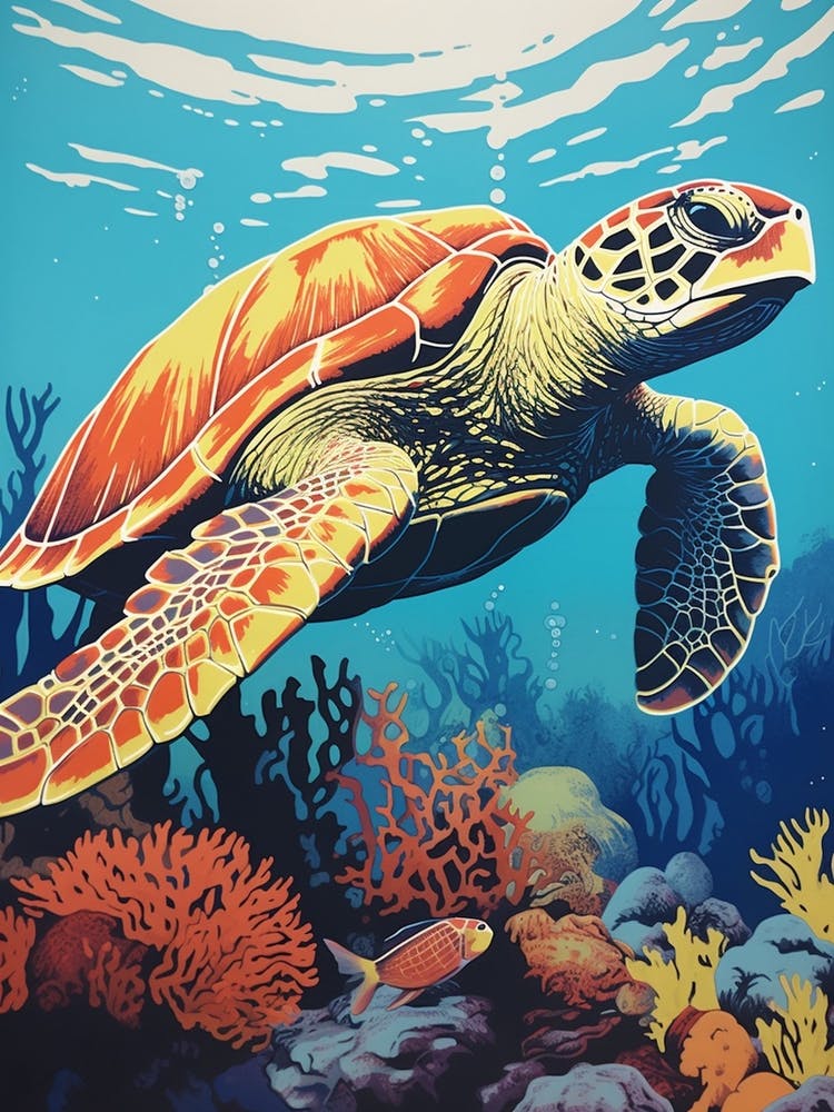 Sea Turtle Exploring The Ocean 2