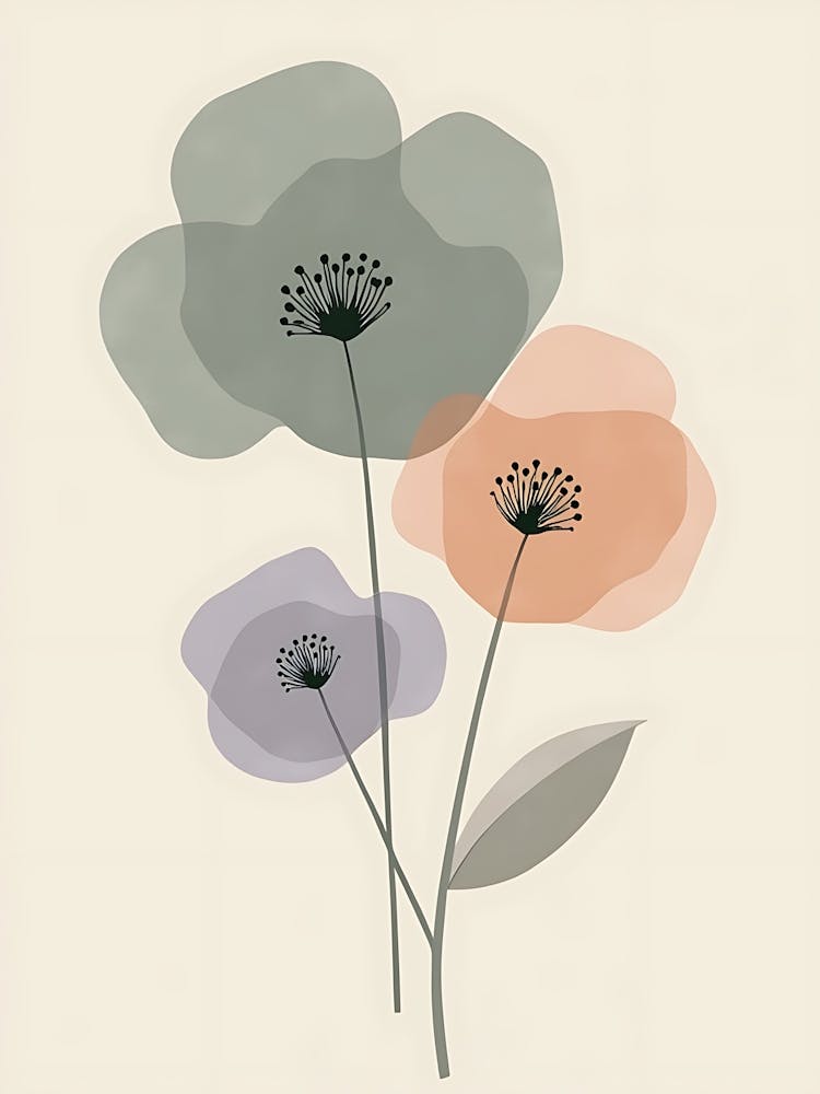 Hand-Drawn Floral Illustrations | Nature-Inspired Wall Decor