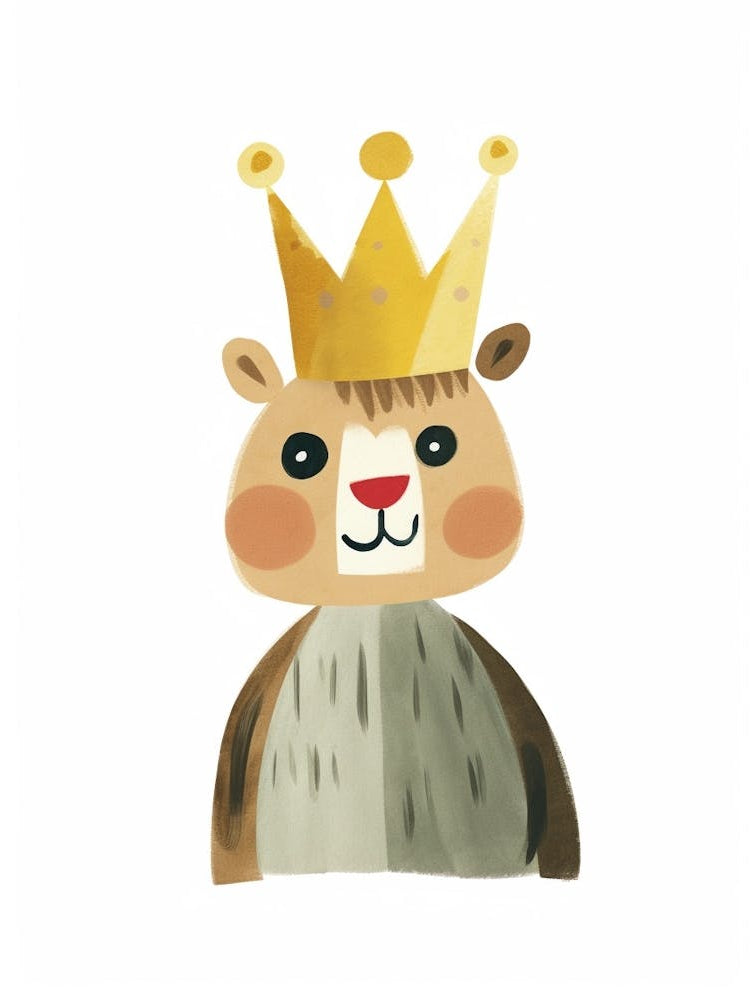 Little Chipmunk 4 Wearing A Crown
