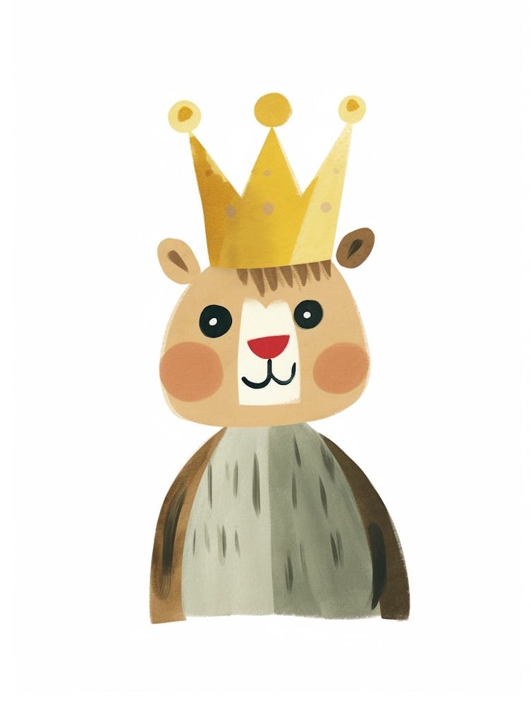 Little Chipmunk 4 Wearing A Crown