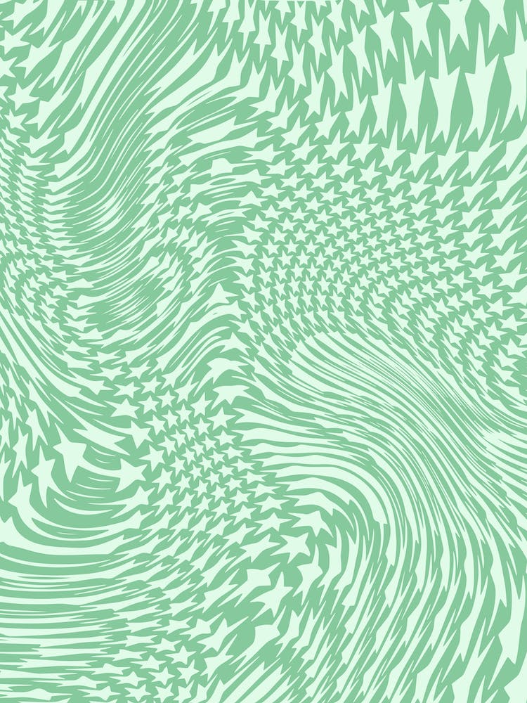 Star Swirl Minty Fresh Green