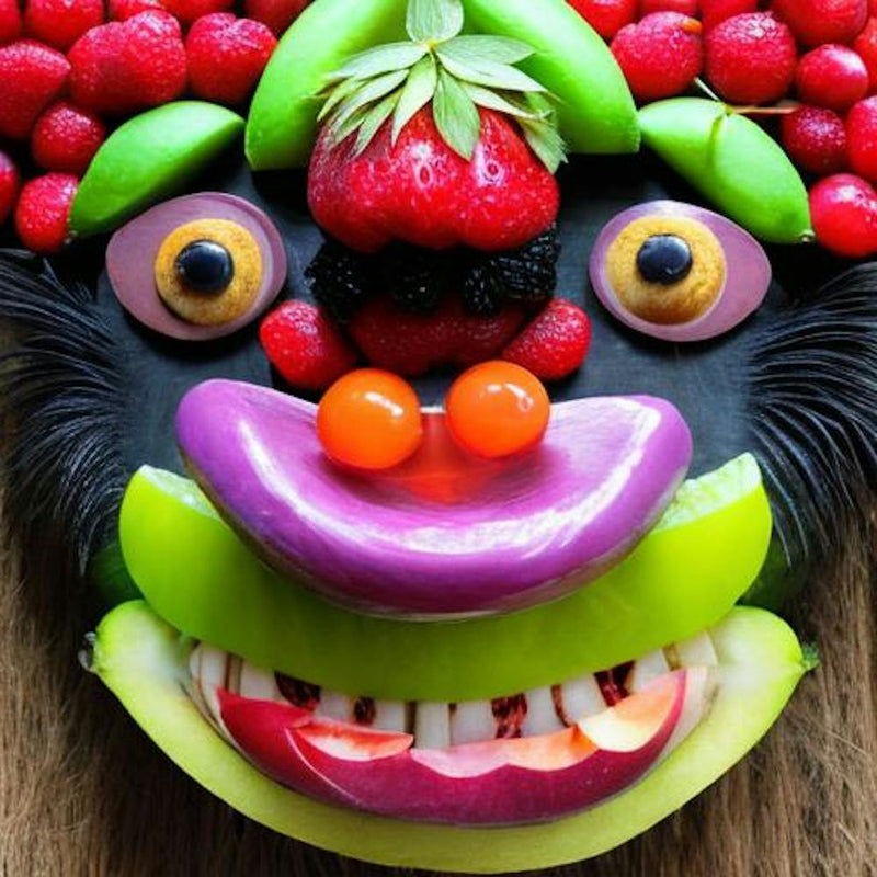 Fruit make monkey face 4