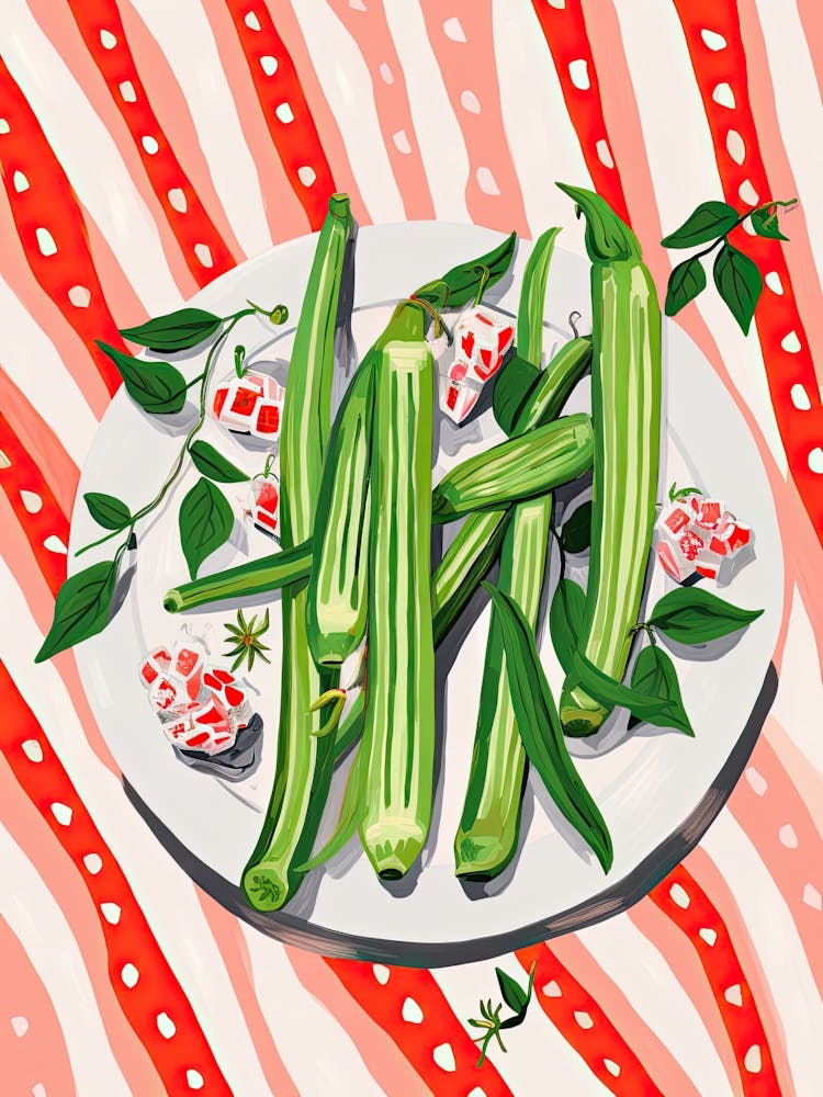 Okra Summer Illustration 3