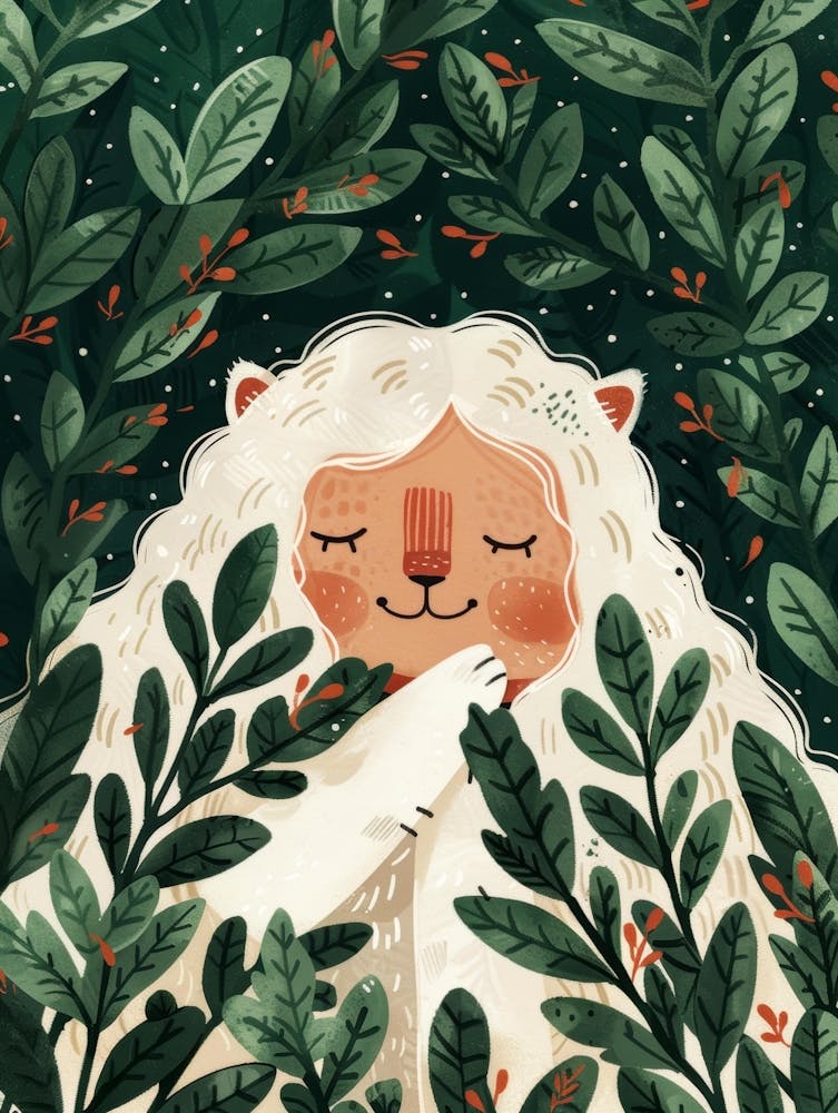 Cute Cat In The Forest