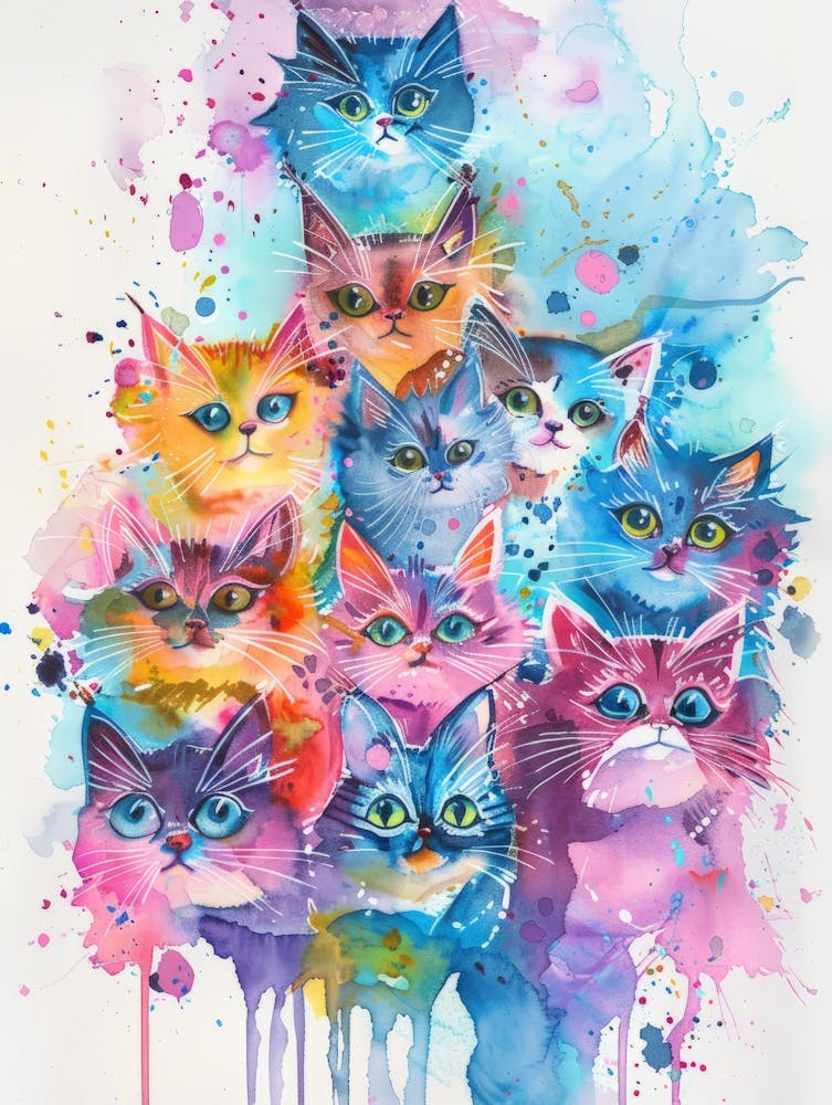 Colorful Cats 5