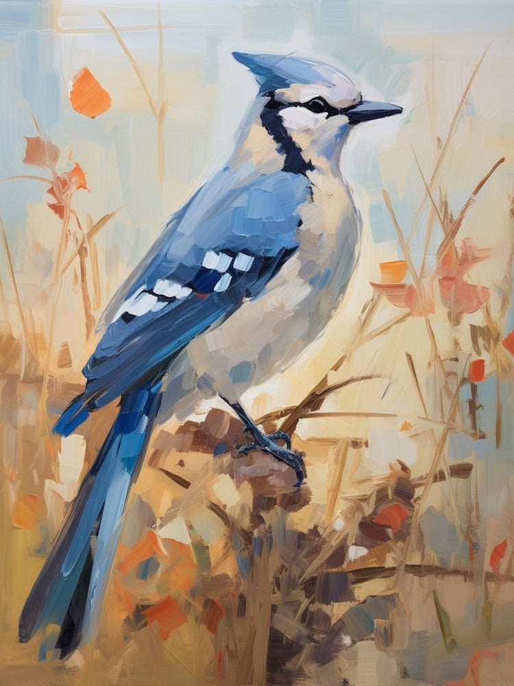 Bird Painting Blue Jay 2