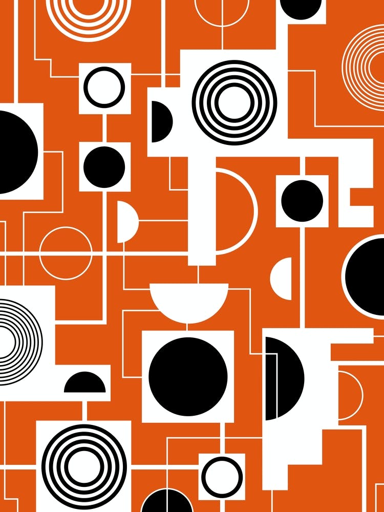 Orange Bauhaus Minimalist