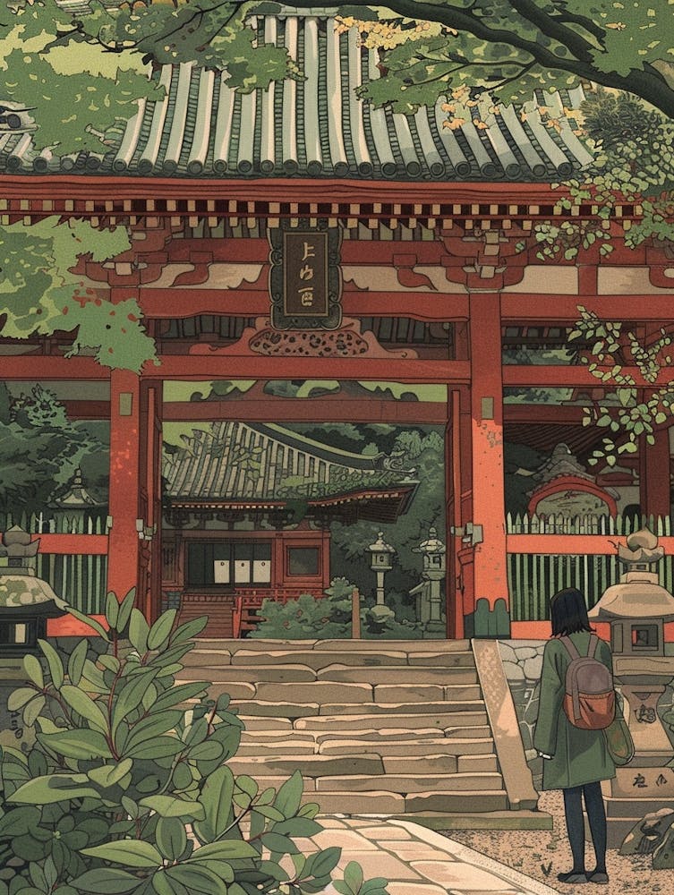 In The Garden Ninna Ji Temple Japan 1