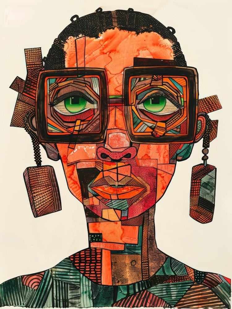 African Woman With Glasses