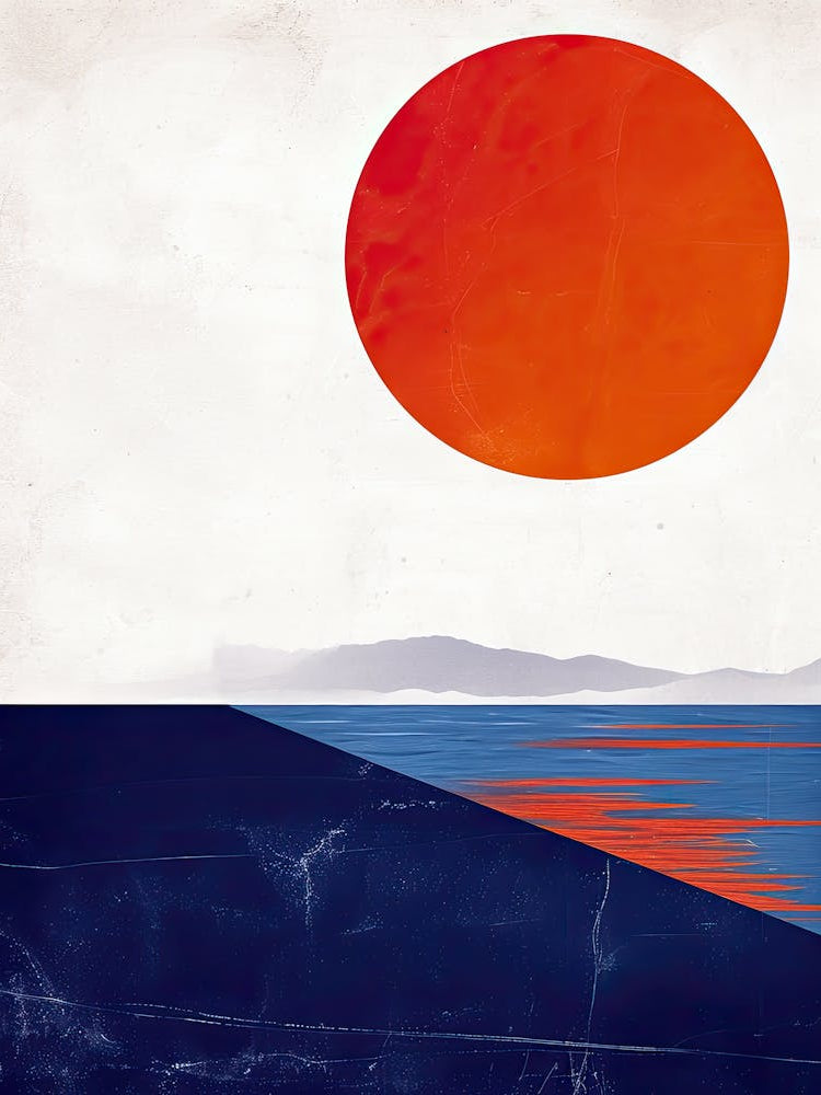 Sunset Over The Ocean