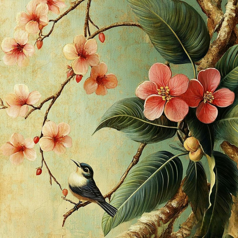 Bird On A Branch Art 4