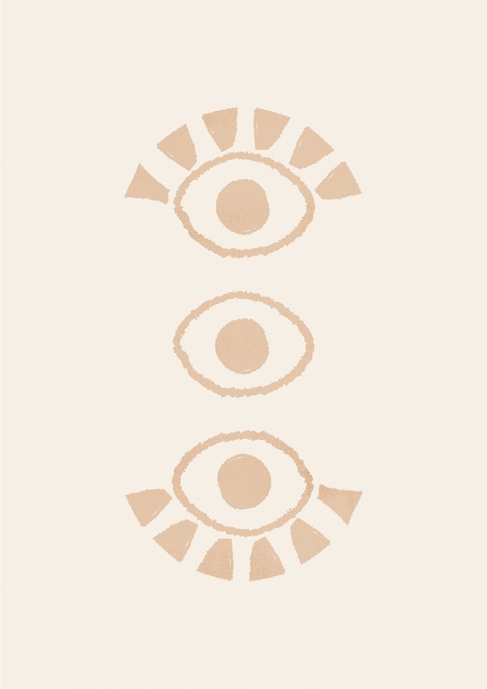 Abstract Eyes 2 Orange