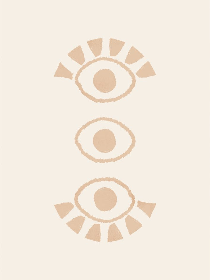 Abstract Eyes 2 Orange