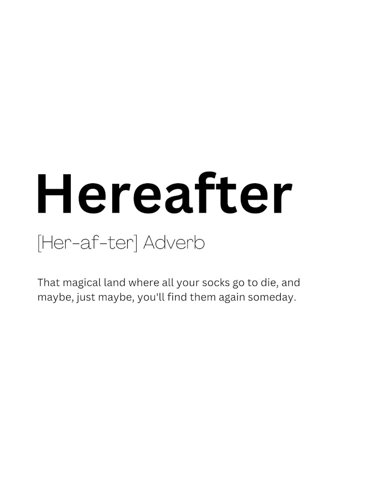 Hereafter Definition Meaning 1