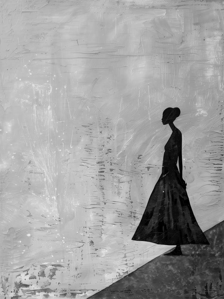 Woman In Black Dress