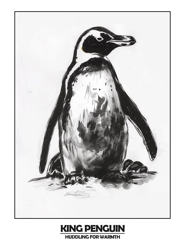 Penguin Huddling For Warmth Poster 4