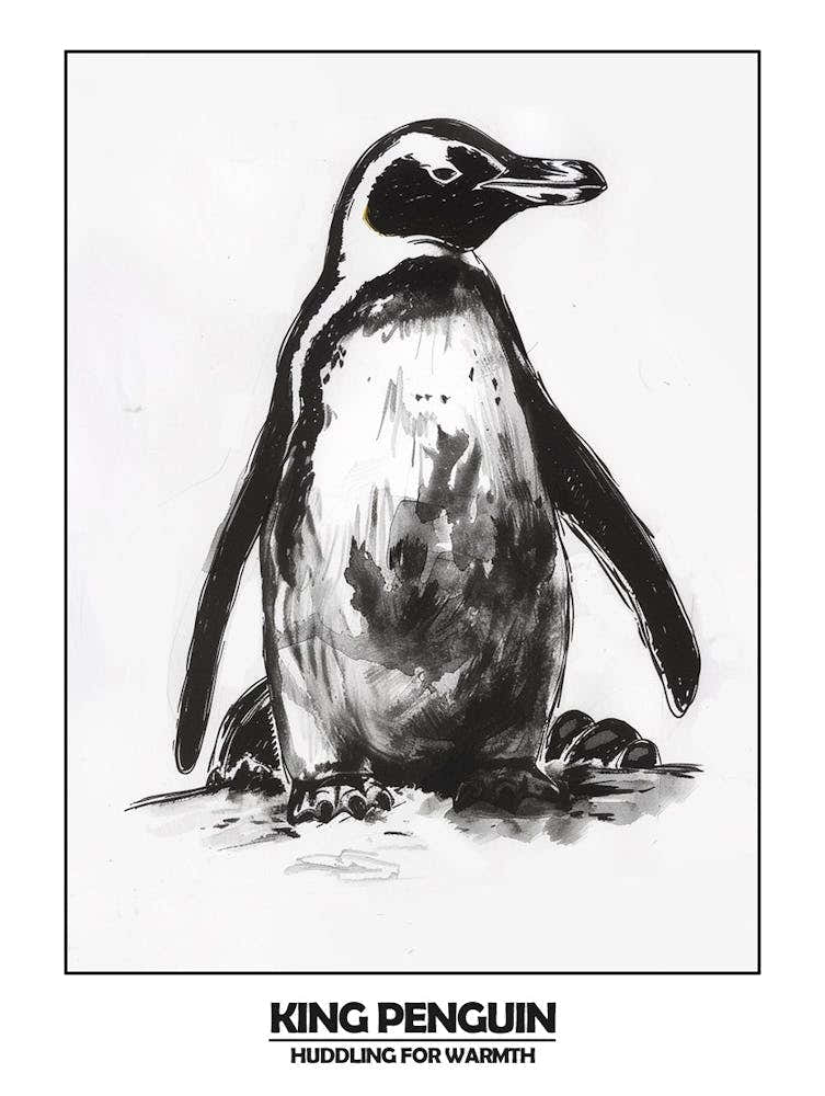 Penguin Huddling For Warmth Poster 4