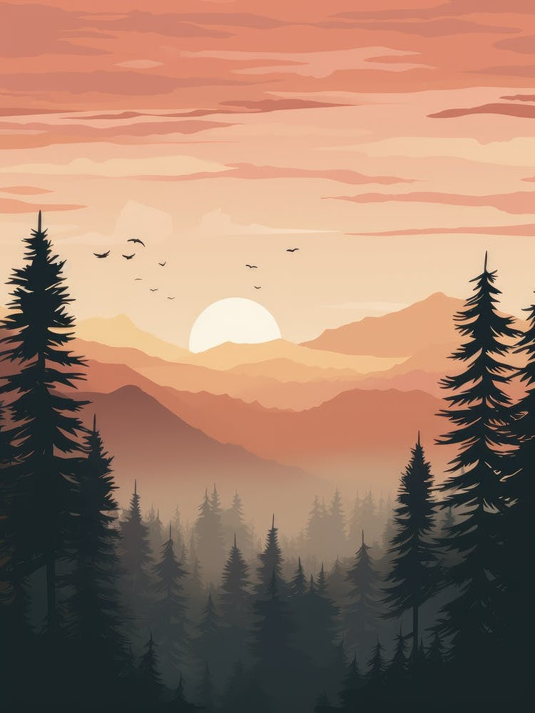Sunset In The Mountains 7